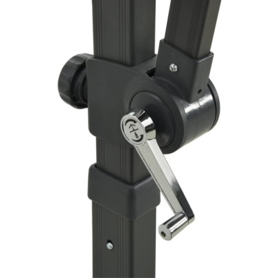 Umbrelă Console Grădină - Înveliș Dublu Negru 250x250 cm