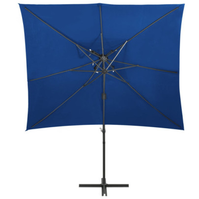 Umbrelă Grădină Consolă 250x250 cm - Albastru Azuriu | Livrare Gratuită