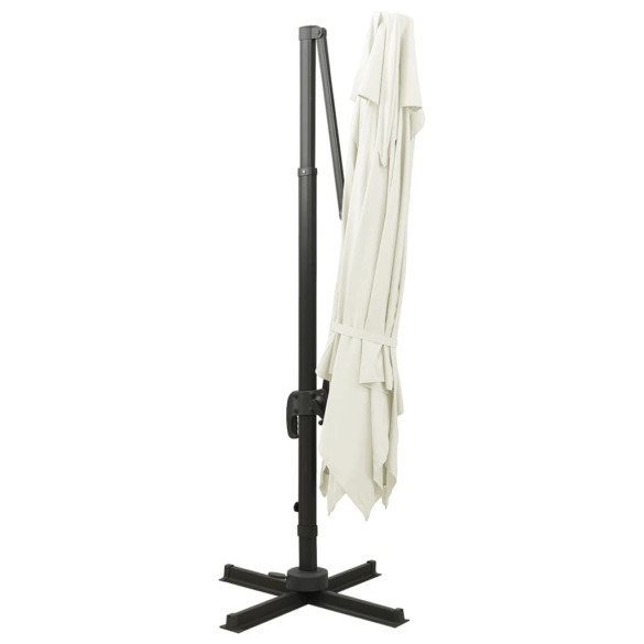 Umbrelă Grădină Consolă 300x300 cm - Înveliș Dublu | Livrare Gratuită