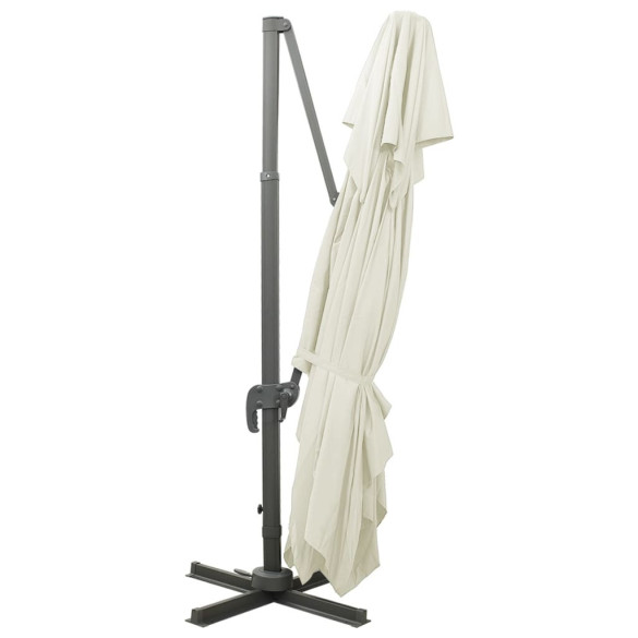 Umbrelă grădină consolă dublă înveliș - Livrare gratuită