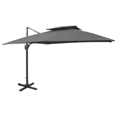 Umbrelă Console Grădină Antracit 300x300 cm - Livrare Gratuită