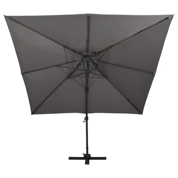 Umbrelă Console Grădină Antracit 300x300 cm - Livrare Gratuită