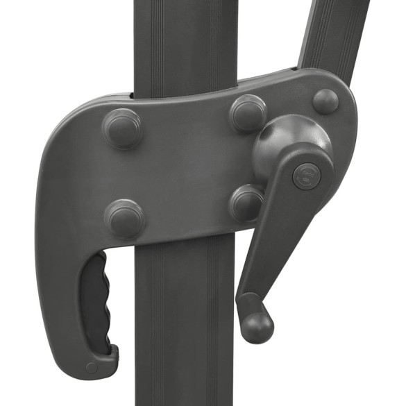 Umbrelă Grădină Consolă 4x3m - Înveliș Dublu - Cărămiziu