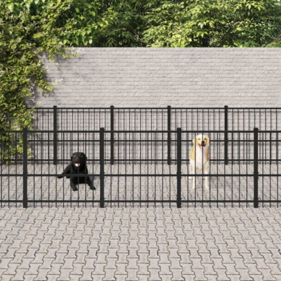 Padoc pentru câini de exterior - 25,4 m² - oțel