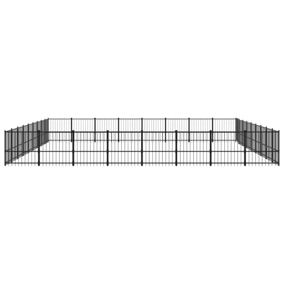 Padoc Câini Exterior 67,74 m² - Oțel | Livrare Gratuită