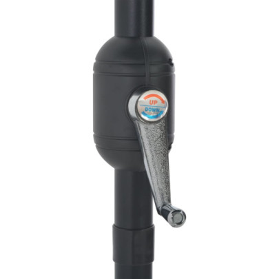 Umbrelă Balcon Aluminiu Cărămizie 270x144x222cm