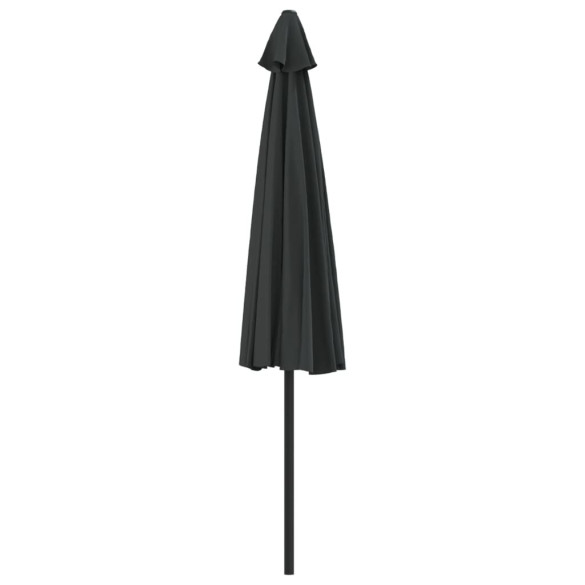 Umbrelă Balcon Aluminiu Negru 300cm | Livrare Gratuită