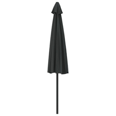 Umbrelă Balcon Aluminiu Negru 300cm | Livrare Gratuită