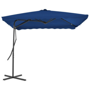 Umbrelă Grădină Rotativă 360° - Oțel Albastru 250x250 cm 2