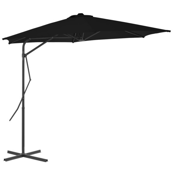 Umbrelă Grădină Oțel Negru 300x230 cm - Livrare Gratuită