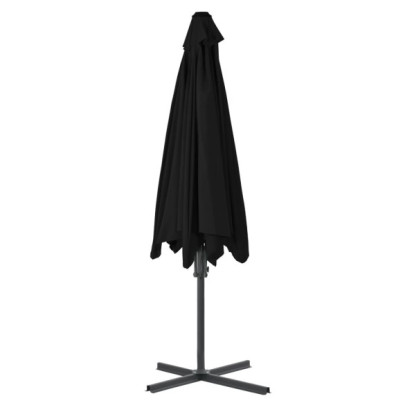 Umbrelă Grădină Oțel Negru 300x230 cm - Livrare Gratuită