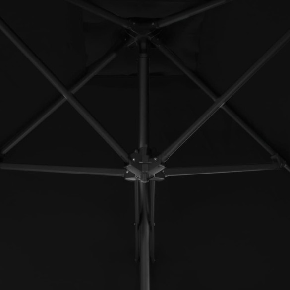 Umbrelă Grădină Oțel Negru 300x230 cm - Livrare Gratuită
