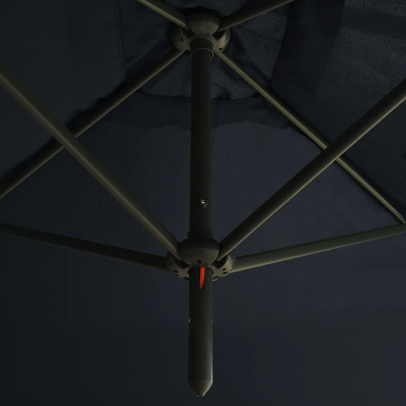 Umbrelă Dublă de Soare - Oțel Antracit 600x300 cm