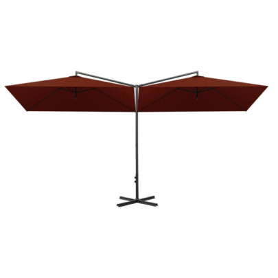Umbrelă Dublă de Soare - Oțel - 600x300 cm - Livrare Gratuită