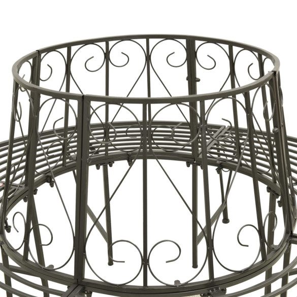 Bancă Grădină Copac - Oțel Rezistent - Livrare Gratuită