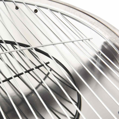 Vatră de Foc 2-în-1 cu Grătar - Oțel Inoxidabil 56x56cm