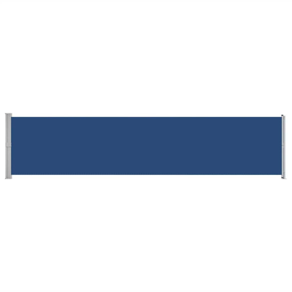 Copertină Laterală Retractabilă Terasă - Albastru, 140x600 cm