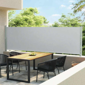 Copertină Laterală Retractabilă 140x600 cm - Gri