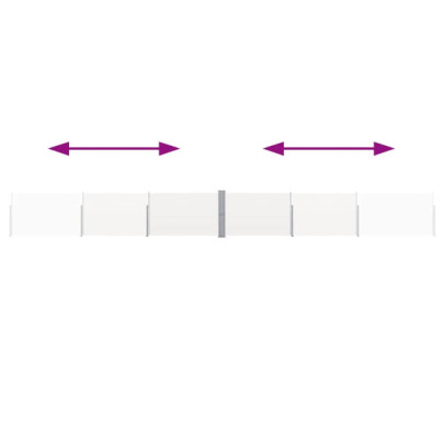 Copertină Laterală Retractabilă Terasă - Crem 140x1200 cm