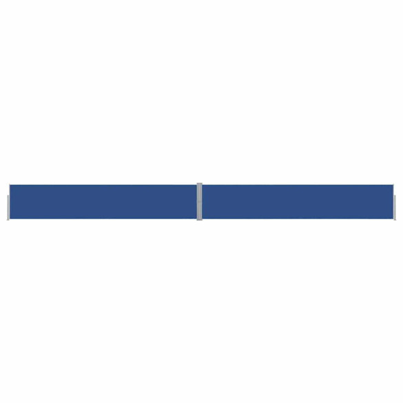 Copertină Laterală Retractabilă Terasă 140x1200 cm Albastru