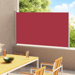 Copertină Laterală Retractabilă Terasă Roșu 180x300 cm