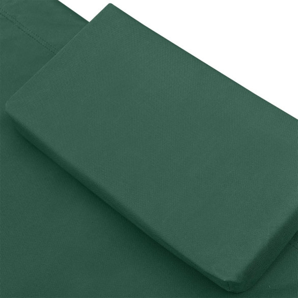 Pat Șezlong Exterior Verde - Material Textil Oxford