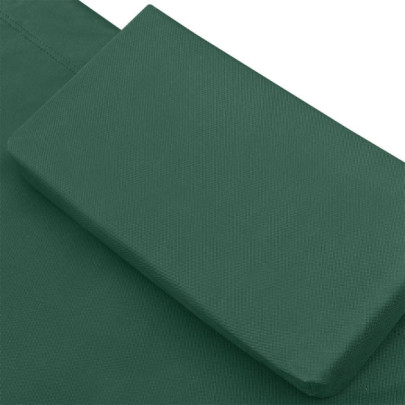 Pat Șezlong Exterior Verde - Material Textil Oxford