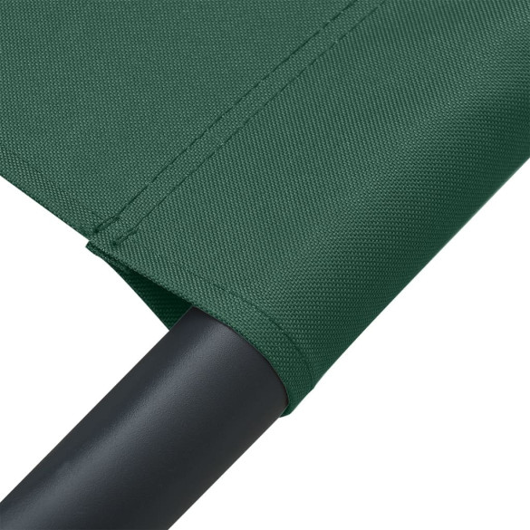 Pat Șezlong Exterior Verde - Material Textil Oxford