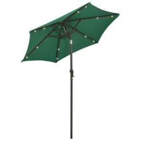 Umbrelă Solară cu LED Verde - Protecție UV și Iluminare 2