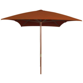 Umbrelă de soare lemn cărămiziu 200x300 cm - Livrare gratuită