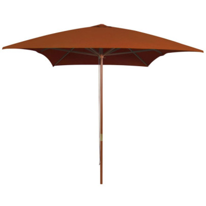 Umbrelă de soare lemn cărămiziu 200x300 cm - Livrare gratuită