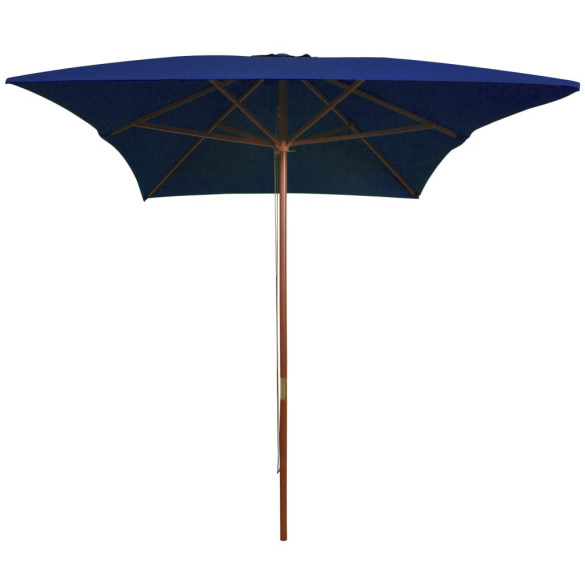 Umbrelă de soare lemn - Albastru 200x300 cm - Livrare Gratuită