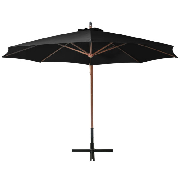 Umbrelă suspendată grădină 3.5x2.9m - Lemn brad | Livrare gratuită
