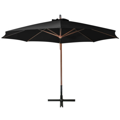 Umbrelă suspendată grădină 3.5x2.9m - Lemn brad | Livrare gratuită
