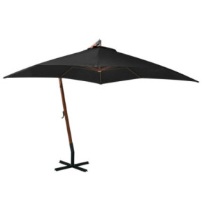 Umbrelă suspendată grădină 3x3m - Lemn masiv - Livrare gratuită