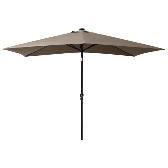 Umbrelă de soare cu LED-uri și panou solar - 2x3 m Umbrelă de soare cu LED-uri și panou solar - 2x3 m