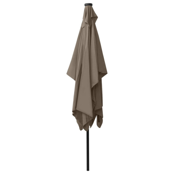 Umbrelă de soare cu LED-uri și panou solar - 2x3 m Umbrelă de soare cu LED-uri și panou solar - 2x3 m