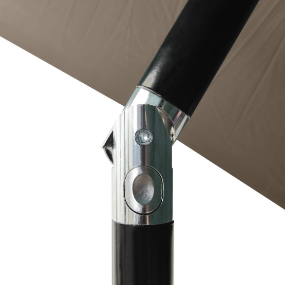 Umbrelă de soare cu LED-uri și panou solar - 2x3 m Umbrelă de soare cu LED-uri și panou solar - 2x3 m