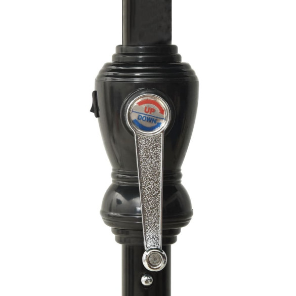 Umbrelă Soare cu LED Solar - Albastru 2x3 m