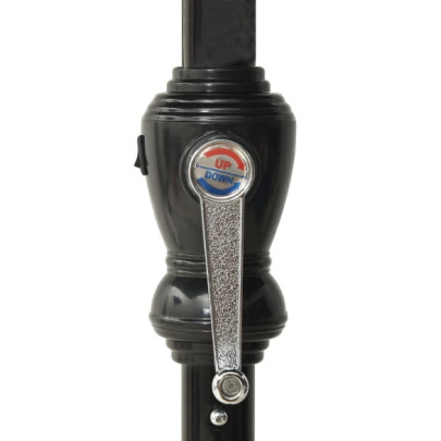 Umbrelă Soare cu LED Solar - Albastru 2x3 m