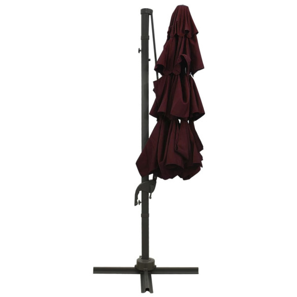 Umbrelă Soare 4 Niveluri Roșu Bordo | Protecție UV Umbrelă Soare 4 Niveluri Roșu Bordo | Protecție UV