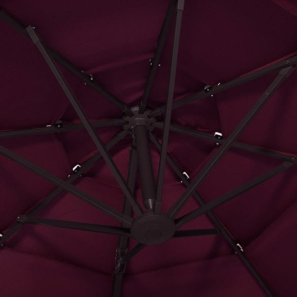 Umbrelă Soare 4 Niveluri Roșu Bordo | Protecție UV Umbrelă Soare 4 Niveluri Roșu Bordo | Protecție UV