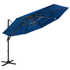 Umbrelă Soare 4 Niveluri, Aluminiu, 3x3m - Livrare Gratuită