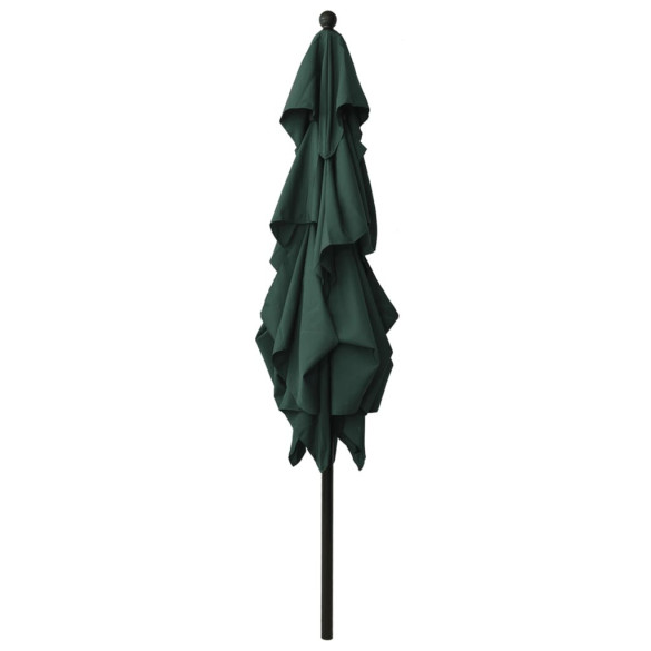 Umbrelă Soare 3 Niveluri, Aluminiu 2.5x2.5m - Verde