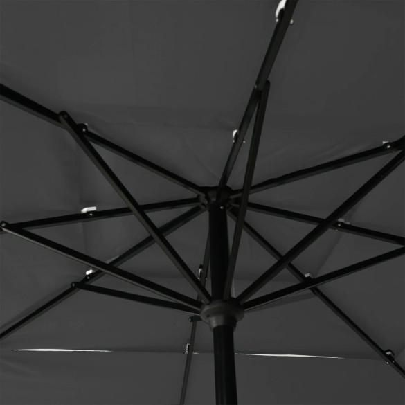 Umbrelă Soare 3 Niveluri - Aluminiu Antracit 250x250cm