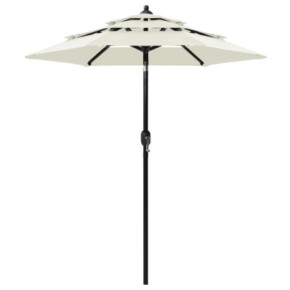 Umbrelă Grădină 3 Niveluri - Aluminiu - Nisipiu