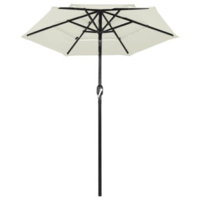 Umbrelă Grădină 3 Niveluri - Aluminiu - Nisipiu 2