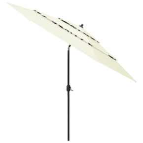 Umbrelă gradină 3 niveluri - Aluminiu - 3m | Livrare gratuită 2