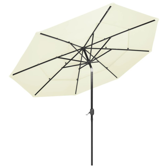 Umbrelă gradină 3 niveluri - Aluminiu - 3m | Livrare gratuită Umbrelă gradină 3 niveluri - Aluminiu - 3m | Livrare gratuită