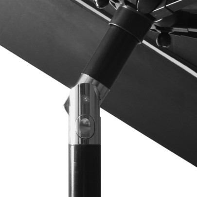 Umbrelă Grădină 3 Niveluri - Aluminiu Antracit - 3m